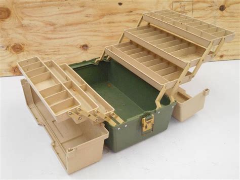 metal tackle box cheap|fold out tackle box.